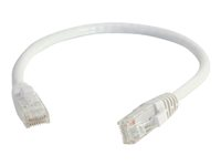 C2G Cat5e Booted Unshielded (UTP) Network Patch Cable - Kytkentäkaapeli - RJ-45 (uros) to RJ-45 (uros) - 3 m - UTP - CAT 5e - valettu, piikitön, säikeinen - valkoinen 83264