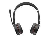 Jabra Evolve 75 SE UC Stereo - Kuuloke + mikrofoni - korvien päällä - Bluetooth - langaton - aktiivinen melunpoisto - USB - Zoom-sertifioitu malleihin LINK 380a MS 7599-848-109