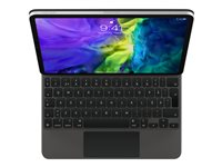 Apple Magic Keyboard - Näppäimistö- ja kalvokotelo - sekä kosketuslevy - taustavalaisu - Apple Smart connector - Ruotsi malleihin Apple 10.9-inch iPad Air (4th gen, 5th gen), 11-inch iPad Air (M2), 11-inch iPad Pro (1st gen, 2nd gen, 3rd gen, 4th gen) MXQT2S/A