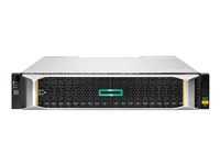 HPE Modular Smart Array 2062 10GBase-T iSCSI SFF Storage - Kiintolevyasemaryhmä - 3.84 Tt - 24 telineet (SAS-3) - SSD 1.92 Tt x 2 - iSCSI (10 GbE) (ulkoinen) - telineasennettava - 2U R7J71A