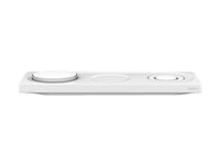 Belkin BoostCharge Pro 3-in-1 - Langaton latausalusta - Fast Charge - valkoinen malleihin Apple AirPods; AirPods Pro; iPhone 12, 13; Watch WIZ016VFWH