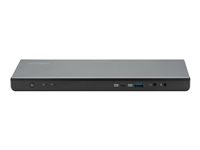 Kensington SD4750P USB-C & USB 3.0 Dual 4K Docking Station w/ 135W adapter - DP & HDMI - Win/Mac - Telakointiasema - USB-C / USB 3.0 - 2 x HDMI, 2 x DP - 1GbE - 135 watti(a) - TAA-yhteensopiva - Eurooppa K39105EU