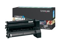 Lexmark - Tuottoisa - sinivihreä - alkuperäinen - väriainekasetti LCCP, LRP malleihin Lexmark C780dn, C780dtn, C780n, C782dn, C782dtn, C782n, X782e C780H1CG