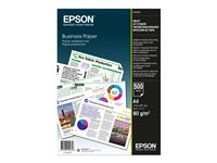 Epson Business Paper - A4 (210 x 297 mm) - 80 g/m² - 500 arkki (arkit) tavallinen paperi malleihin EcoTank ET-2850, 2851, 2856, 4850, L6460, L6490; WorkForce Pro RIPS WF-C879, WF-C5790 C13S450075
