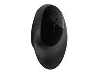 Kensington Pro Fit Ergo Wireless Mouse - Hiiri - ergonominen - 5 painiketta - langaton - 2.4 GHz, Bluetooth 4.0 LE - USB johdoton vastaanotin - musta - vähittäismyynti K75404EU