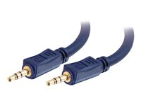 C2G Velocity - Äänikaapeli - mini-phone stereo 3.5 mm uros to mini-phone stereo 3.5 mm uros - 50 cm - suojattu 80294