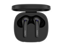 Belkin SoundForm Motion - Aidosti langattomat kuulokkeet mikrofonilla varustettu - korvansisäiset - Bluetooth - aktiivinen melunpoisto - melua vaimentava - musta AUC010BTBK