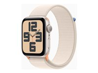 Apple Watch SE (GPS) - 2. sukupolvi - 44 mm - alumiini tähtitaivas - älykello kanssa urheiluranneke - tekstiili - tähtivalo - 32 Gt - Wi-Fi, Bluetooth - 32.9 g MRE63KS/A
