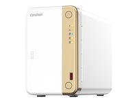 QNAP TS-262 - NAS-palvelin - 2 telineet - 16 Tt - SATA 6Gb/s - HDD 8 Tt x 2 - RAID RAID 0, 1, JBOD - RAM 4 Gt - 2.5 Gigabit Ethernet - iSCSI tuki TS-262-4G+2XST8000VN004