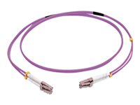 C2G 10m LC/LC OM4 LSZH Fibre Patch - Purple - Kytkentäkaapeli - monimuoto LC (uros) to monimuoto LC (uros) - 10 m - kuituoptinen - kaksipuolinen (duplex) - 50 / 125 micron - OM4 - violetti 81754