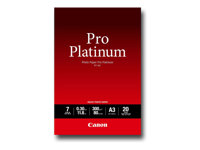 Canon Photo Paper Pro Platinum - A3 (297 x 420 mm) - 300 g/m² - 20 arkki (arkit) valokuvapaperi malleihin PIXMA Pro9000, Pro9500 2768B017