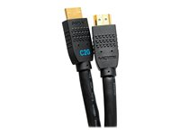 C2G 12ft Ultra Flexible 4K Active HDMI Cable Gripping 4K 60Hz - In-Wall M/M - HDMI-kaapeli Ethernetillä - HDMI uros to HDMI uros - 3.7 m - musta - aktiivinen, tuki 4K / 60 Hz C2G10379