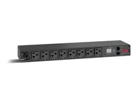 APC Switched Rack PDU AP7901B - Virranjakeluyksikkö (telineasennettava) - Vaihtovirta 120 V - tulo: NEMA L5-20 - lähtöliittimet: 8 (NEMA 5-20) - 1U - 3.66 m johto - musta malleihin P/N: SMX1000C, SMX1500RM2UC, SMX1500RM2UCNC, SMX750C, SMX750CNC, SRT2K2RXLNX145 AP7901B