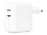 Apple - Verkkosovitin - 35 watti(a) - 2 lähtöliittimet (24 pin USB-C) MW2K3ZM/A