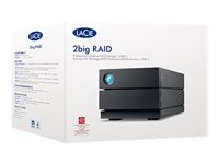 LaCie 2big RAID STHJ4000800 - Kiintolevyasemaryhmä - 4 Tt - 2 telineet - HDD 2 Tt x 2 - USB 3.1 Gen 2 (ulkoinen) - sekä 5 vuoden tietojen palautuksen huoltosuunnitelma STHJ4000800