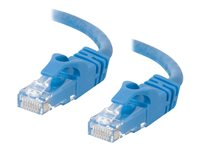 C2G Cat6 Booted Unshielded (UTP) Crossover Patch Cable - Risteytyskaapeli - RJ-45 (uros) to RJ-45 (uros) - 5 m - UTP - CAT 6 - valettu, piikitön, säikeinen - sininen 83527