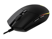 Logitech Gaming Mouse G203 LIGHTSYNC - Hiiri - optinen - 6 painiketta - langallinen - USB - musta 910-005796