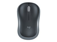 Logitech M185 - Hiiri - optinen - langaton - 2.4 GHz - USB johdoton vastaanotin - harmaa 910-002235