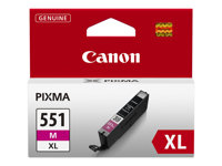 Canon CLI-551M XL - 11 ml - Tuottoisa - magenta - alkuperäinen - mustesäiliö malleihin PIXMA iP8750, iX6850, MG5550, MG5650, MG5655, MG6450, MG6650, MG7150, MG7550, MX725, MX925 6445B001