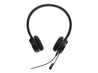 Jabra Evolve 30 II MS stereo - Kuuloke + mikrofoni - korvien päällä - langallinen - USB, 3,5 mm jakkiliitin - Sertifioitu Skype for Businessille 5399-823-309