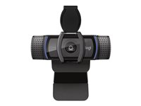 Logitech HD Pro Webcam C920S - Verkkokamera - väri - 1920 x 1080 - audio - wired - USB 960-001252