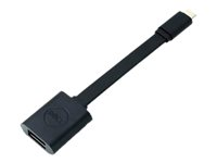 Dell - USB-sovitin - 24 pin USB-C (uros) to USB Type A (naaras) - USB 3.1 - 13.2 cm - musta malleihin Chromebook 3110, 3110 2-in-1; Latitude 54XX, 55XX; Precision 3260, 35XX, 55XX, 75XX, 77XX DBQBJBC054