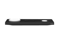 Belkin BoostCharge Pro 3-in-1 - Langaton latausalusta - Fast Charge - musta malleihin Apple AirPods; AirPods Pro; iPhone 12, 13; Watch WIZ016VFBK