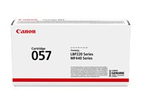 Canon 057 - Musta - alkuperäinen - väriainekasetti malleihin ImageCLASS LBP228, LBP236, LBP237, MF455; i-SENSYS LBP233, LBP236, MF453, MF455 3009C002