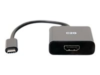 C2G 4K USB C to HDMI Adapter - 4K 60Hz - Näyttösovitin - 24 pin USB-C uros to HDMI naaras - musta - 4K-tuki C2G54459