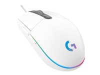Logitech Gaming Mouse G102 LIGHTSYNC - Hiiri - oikeakätinen - optinen - 6 painiketta - langallinen - USB - valkoinen 910-005824
