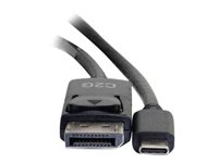 C2G 2.7m (9ft) USB C to DisplayPort Adapter Cable Black - 4K Audio / Video Adapter - Ulkoinen videoadapteri - USB-C - DisplayPort - musta 80543