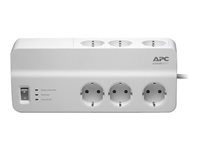 APC SurgeArrest Essential - Ylijännitesuoja - Vaihtovirta 230 V - 2300 watti(a) - lähtöliittimet: 6 - 2 m johto - Saksa - valkoinen PM6-GR