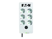 Eaton Protection Box 6 DIN - Ylijännitesuoja - AC 220-250 V - 2500 watti(a) - lähtöliittimet: 6 - valkoinen PB6D