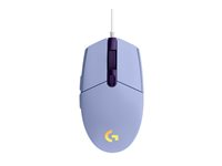 Logitech Gaming Mouse G203 LIGHTSYNC - Hiiri - optinen - 6 painiketta - langallinen - USB - lila 910-005853