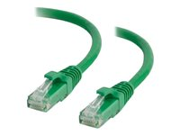 C2G - Kytkentäkaapeli - RJ-45 (uros) to RJ-45 (uros) - 2 m - UTP - CAT 6a - buutattu, piikitön - vihreä 82510