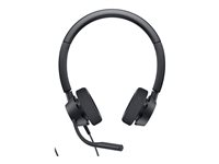 Dell Pro Stereo Headset WH3022 - Kuuloke + mikrofoni - langallinen - USB - Zoom-sertifioitu, sertifioitu Microsoft Teamsille malleihin Latitude 5421, 55XX; OptiPlex 3090, 70XX; Precision 7560, 7760; Vostro 15 7510, 5625 DELL-WH3022