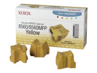 Xerox Phaser 8560MFP - 3 pakettia - keltainen - kiinteät musteet malleihin Phaser 8560 108R00725